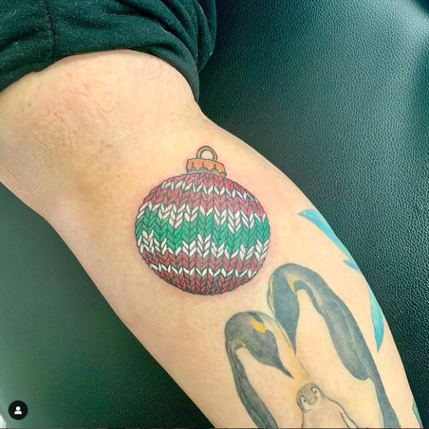 Big Christmas Lamp Tattoo