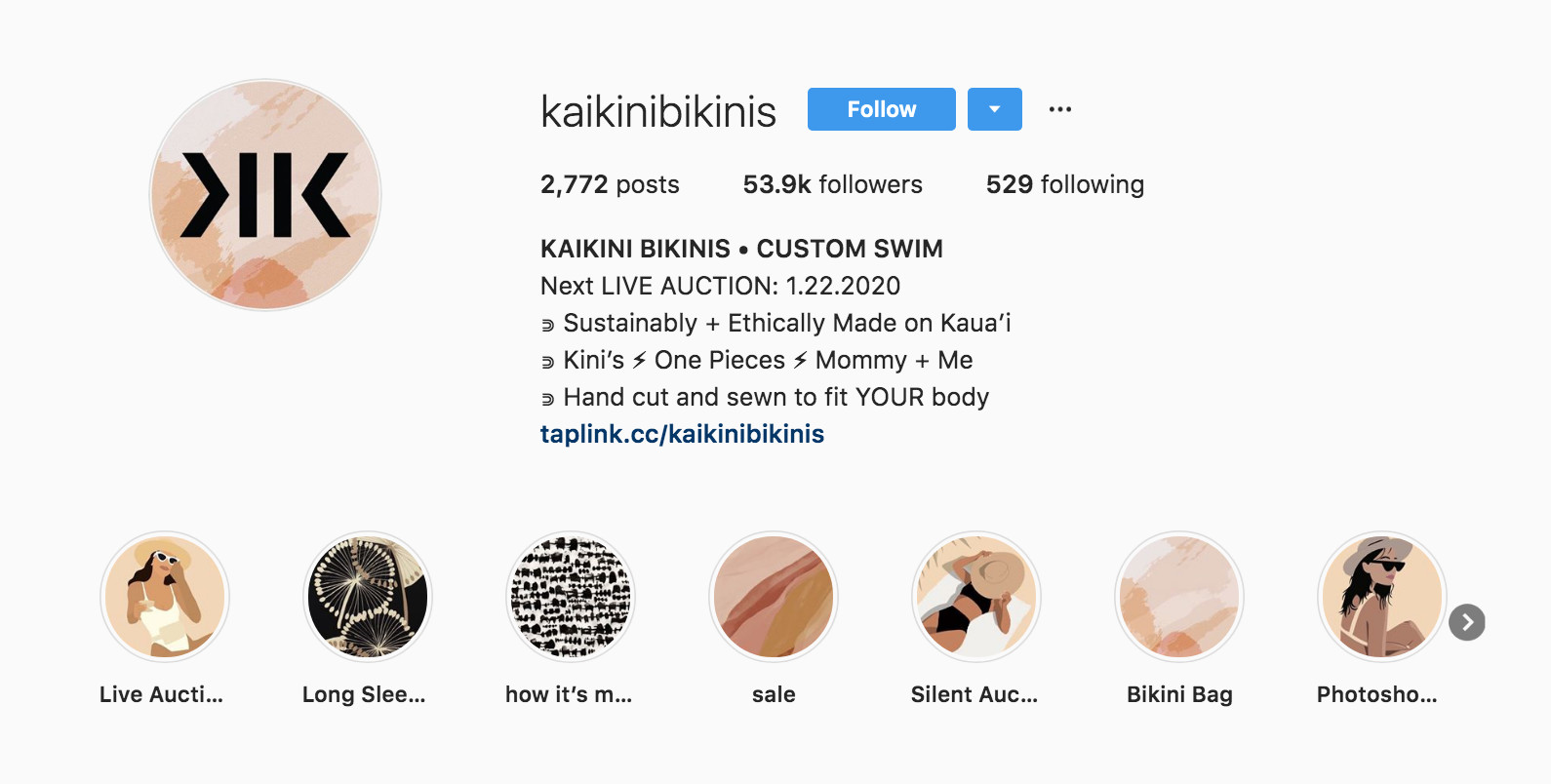 How to write instagram bio - Kaikini bikinies 