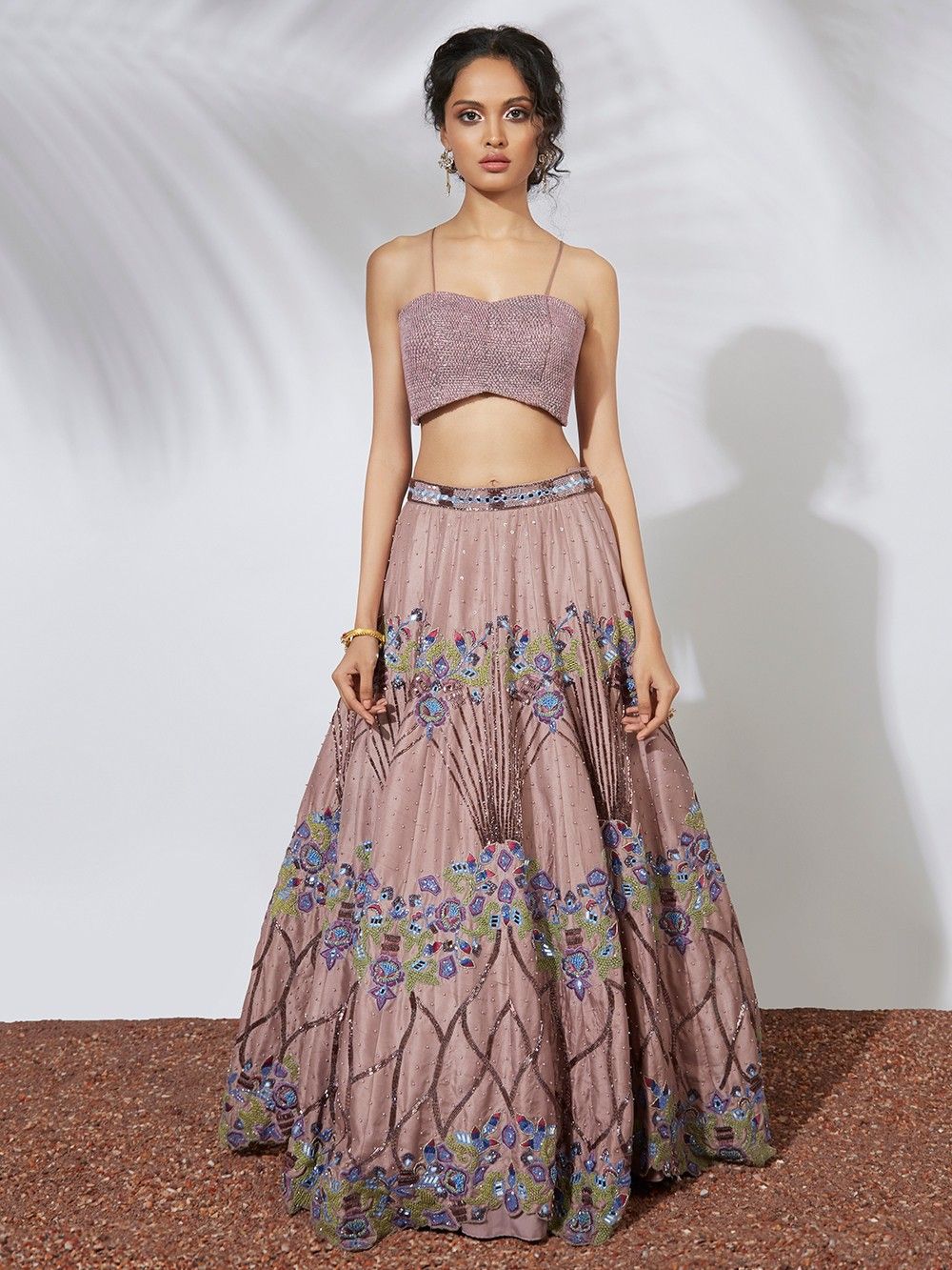 the loom - Old Rose Crepe Top