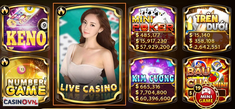 Mục game Casino Live đem lại nhiều cung bậc cảm xúc mới lạ cho anh em