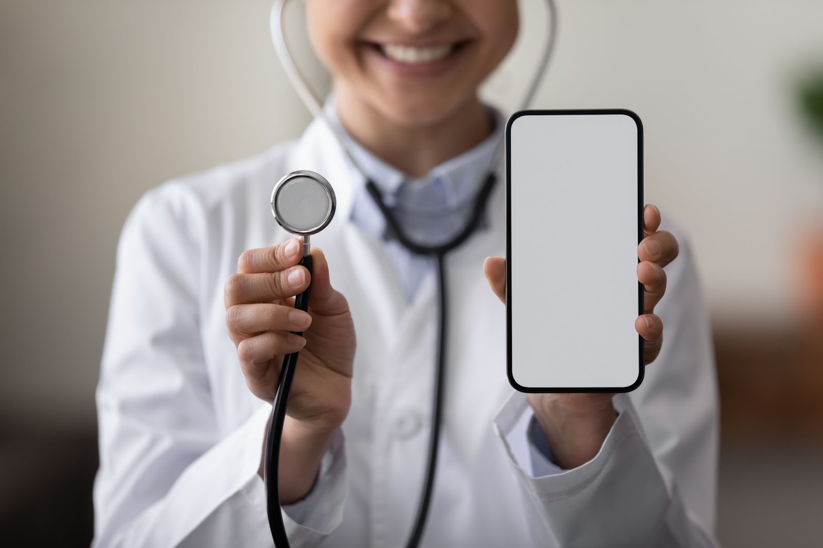millenial physicians - stethoscope and cell phone