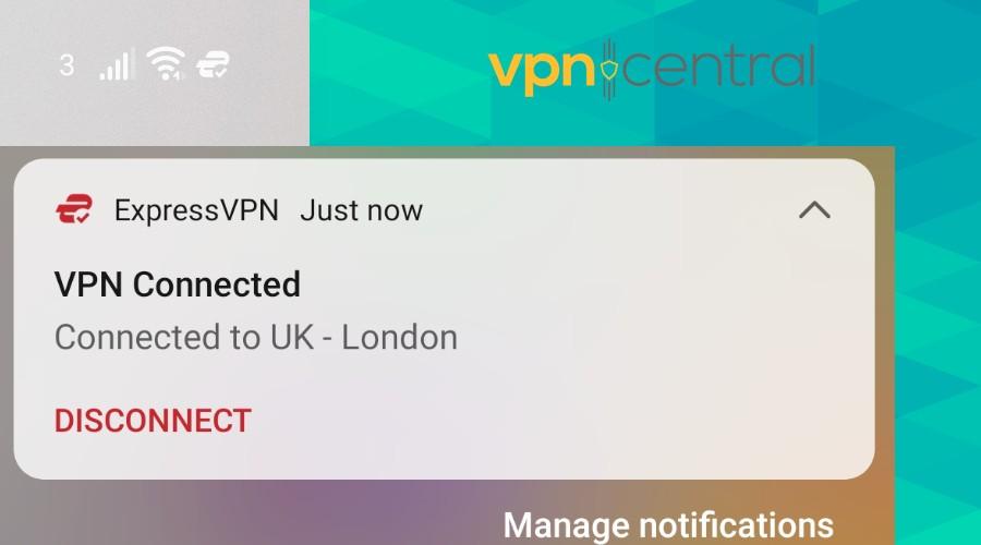 expressvpn connected to uk london server