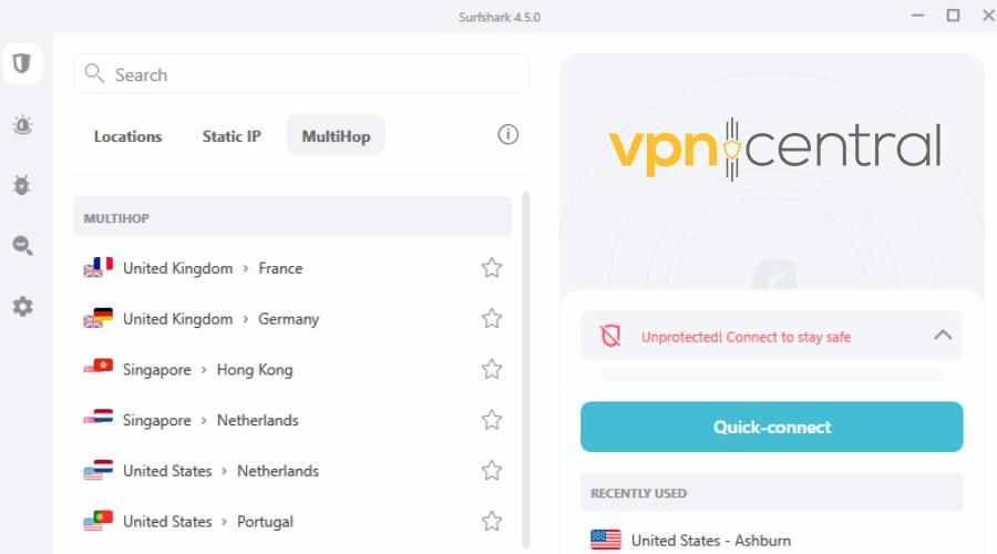 surfshark vpn multihop