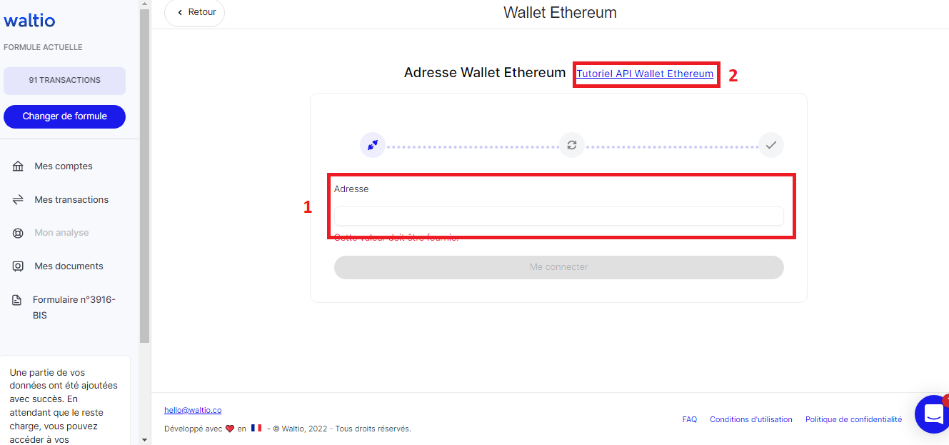 De nombreux wallet crypto sont pris en charge par Waltio