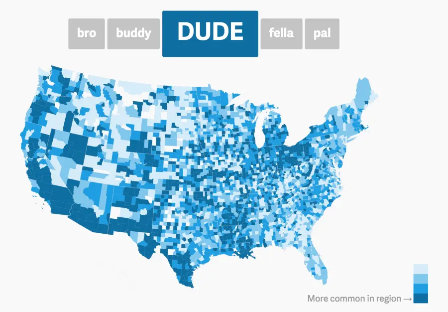 The DUDE map infographic is an example of intriguing visual content