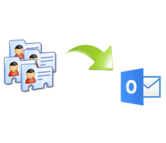 import vCard contacts to Outlook