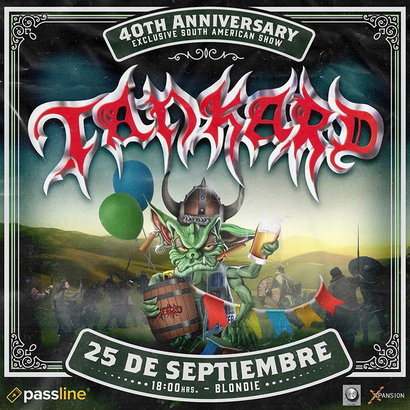 Tankard vuelve a Chile celebrando sus 40 años con único show en Sudamérica  | Ruta Rock