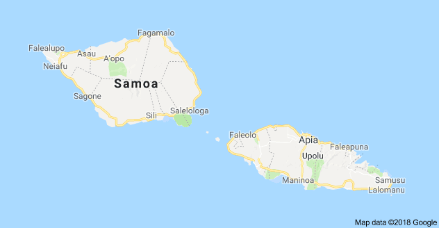 Map of Samoa