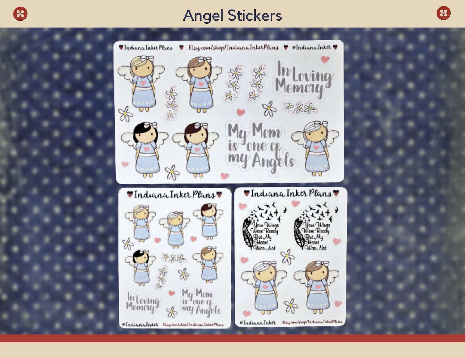 Angel stickers