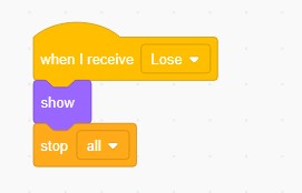 Scratch tutorial add game logic lose