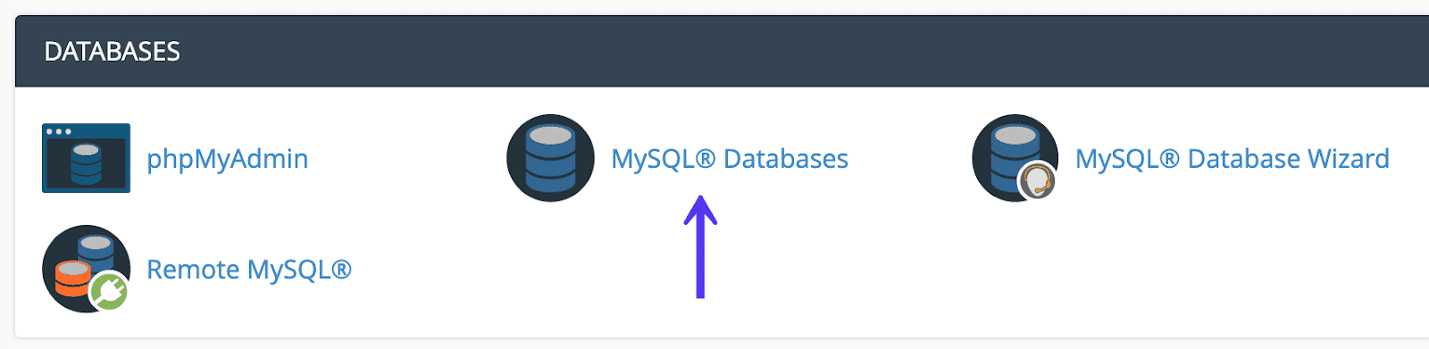cơ sở dữ liệu cPanel MySQL