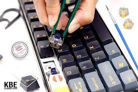 Be careful not to remove the switches with too much force as this could lead to permanent damage to the switches and the rest of the keyboard.