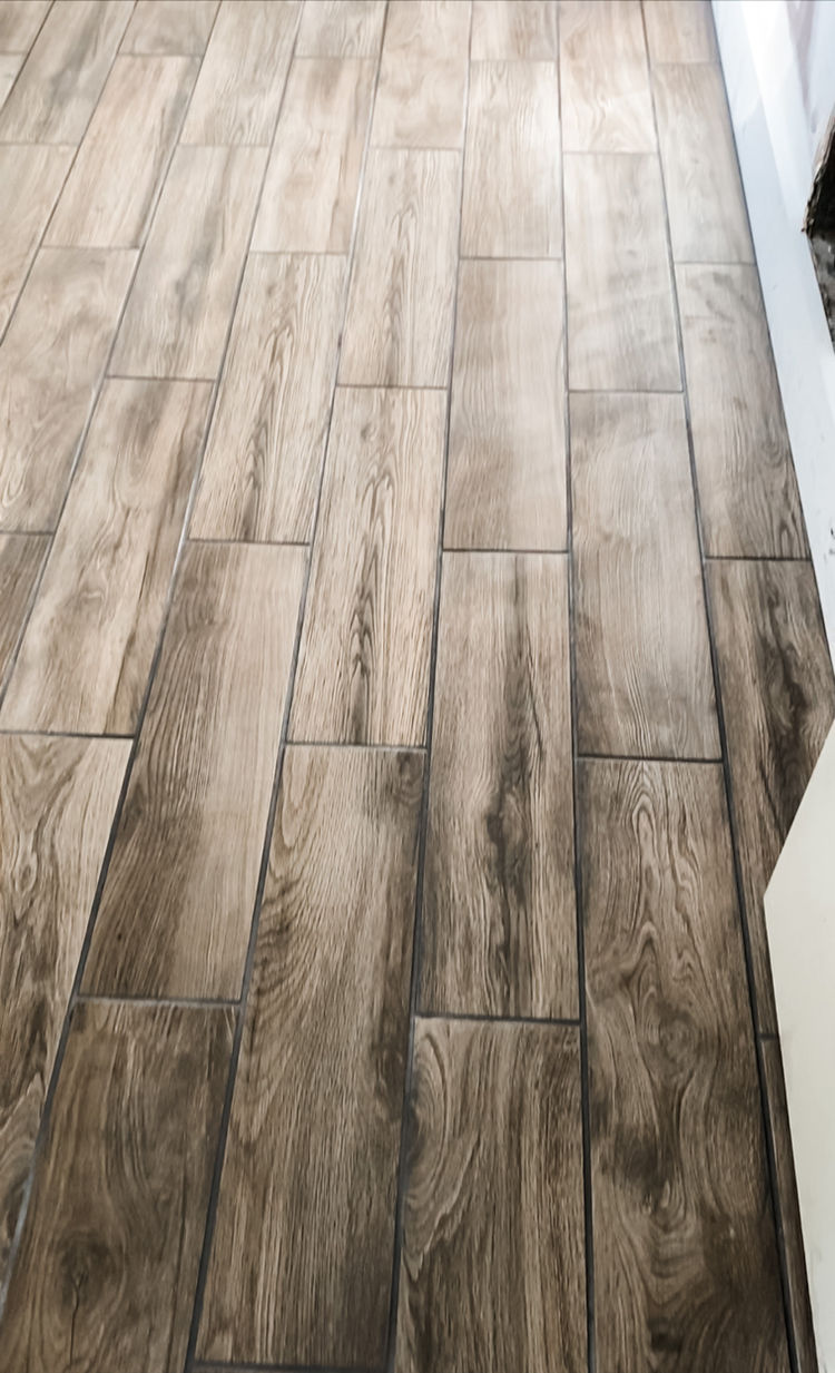 Ceramic wood tile flooring lifeproof