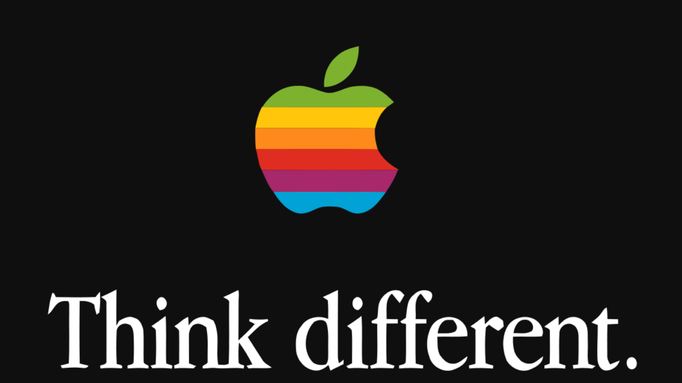 Apple Logo and Ad copy example