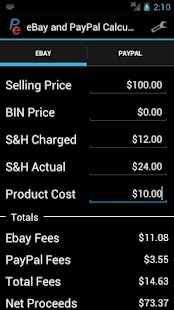 Download eBay & PayPal Fee Calculator apk