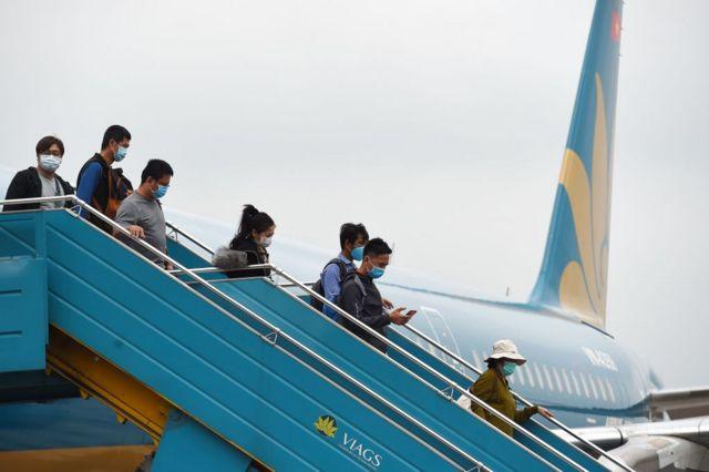 Một chuyến bay từ Đài Loan về Hà Nội vào tháng 03/2020