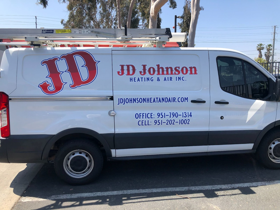 JD Johnson Heating and Air, Inc van wrap