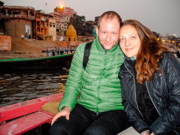 Magdalena und Andreas in Indien