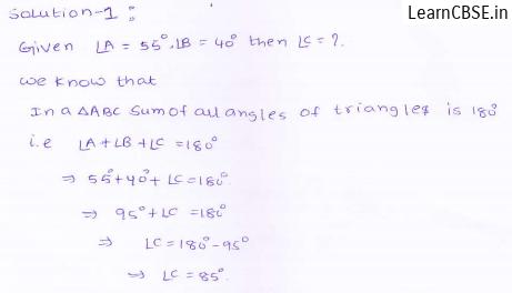 RD-Sharma-class 9-maths-Solutions-chapter 9 - Traingles and Its Angles -Exercise 9.1 -Question-1