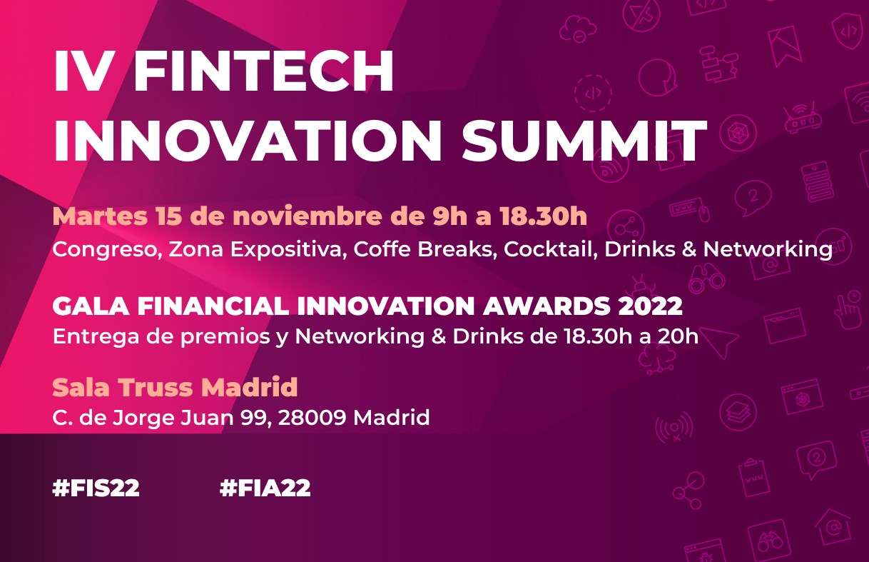 , Fintech Innovation Summit 2022: Madrid será sede de un evento que analizará el futuro de las tecnologías financieras, Criptomonedas e ICOs
