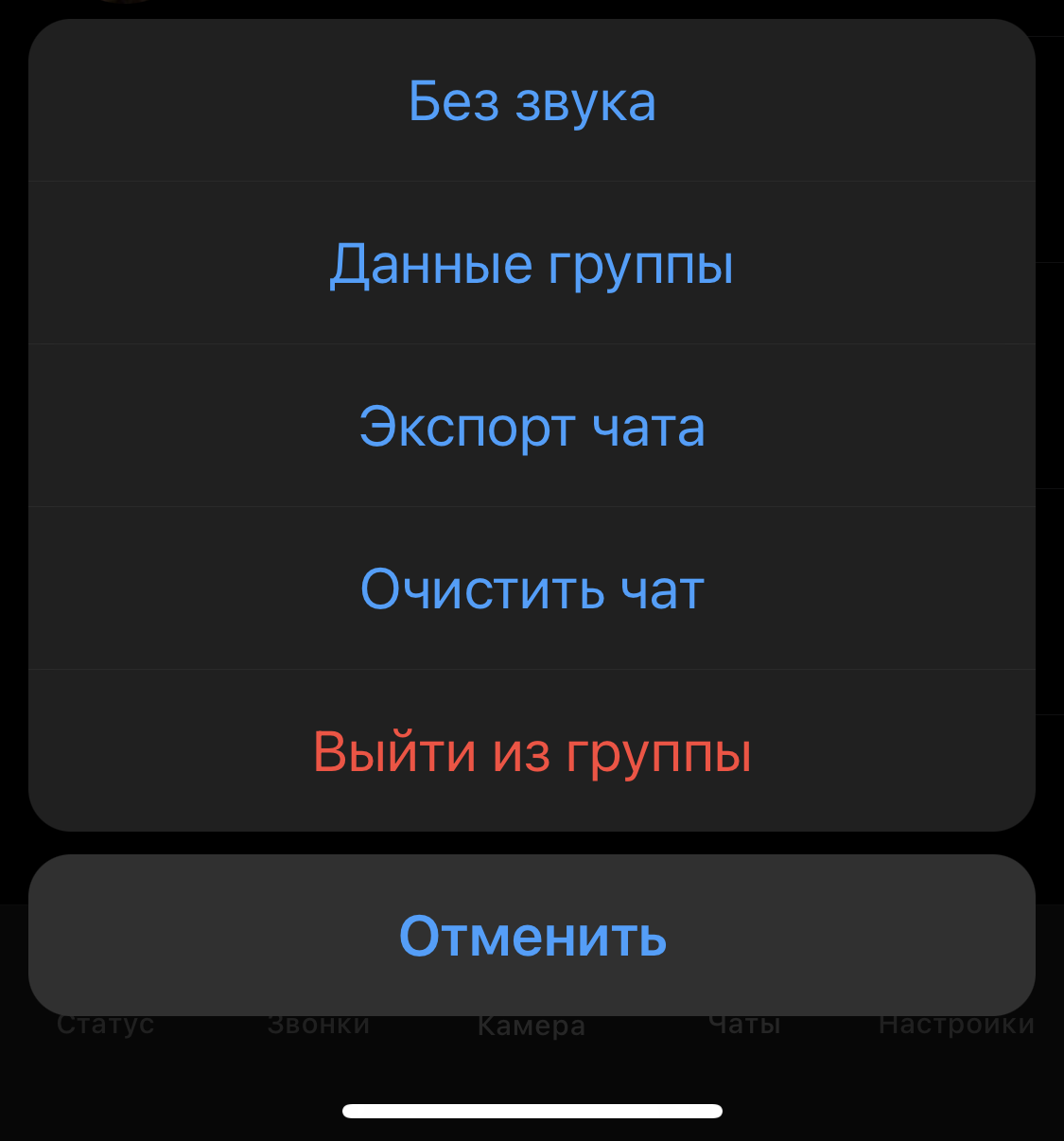 убираем уведомления группы в вотсапе