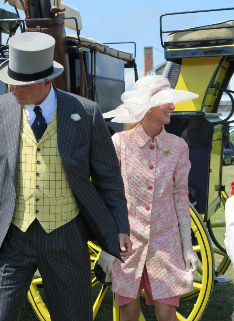 Newport, Rhode Island, as 19th century carriages, led by stately steeds, gallantly gather to herald Coaching Weekend in Newport.  From August 16th  to 19th, The Preservation Society of Newport County hosts members of the Carriage Association of American 