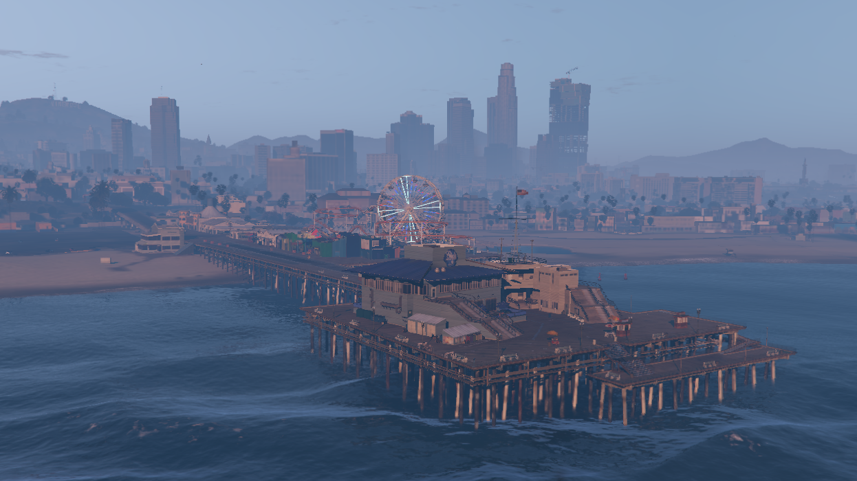 GTA V NA VIDA REAL, PIER DE SANTA MONICA 