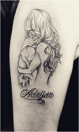 Mother’s Arms Mother And Son Tattoos