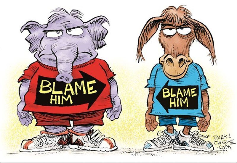 blame him cartoon democrats republicans