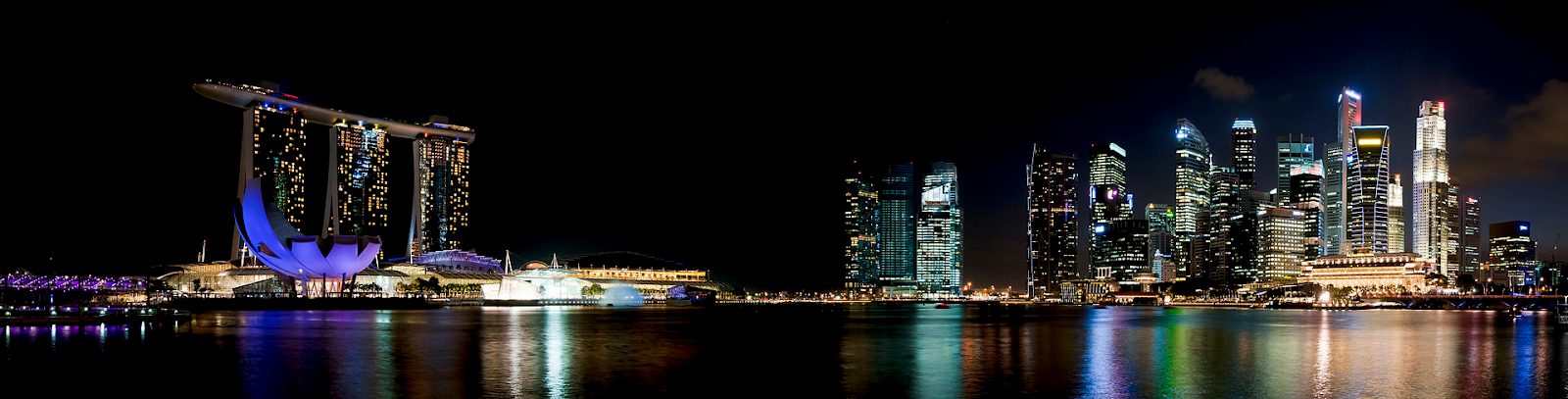 marina bay night skyline singapore flyspaces