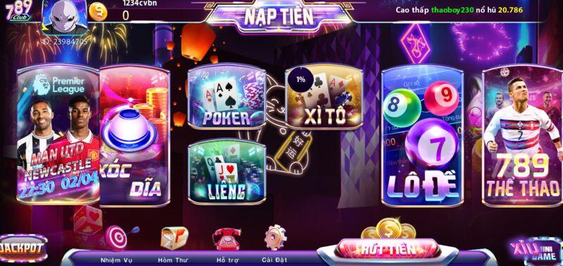 Game đánh bài đa dạng tại 789 Club