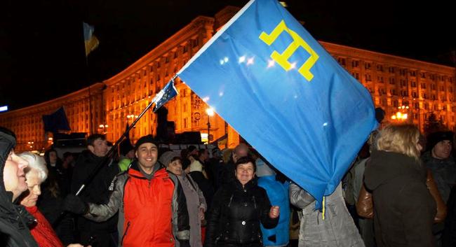 Crimean Tatars took part in Orange Revolution of 2004 and Euromaidan protests of 2013-2014 to stand for democratic values ~