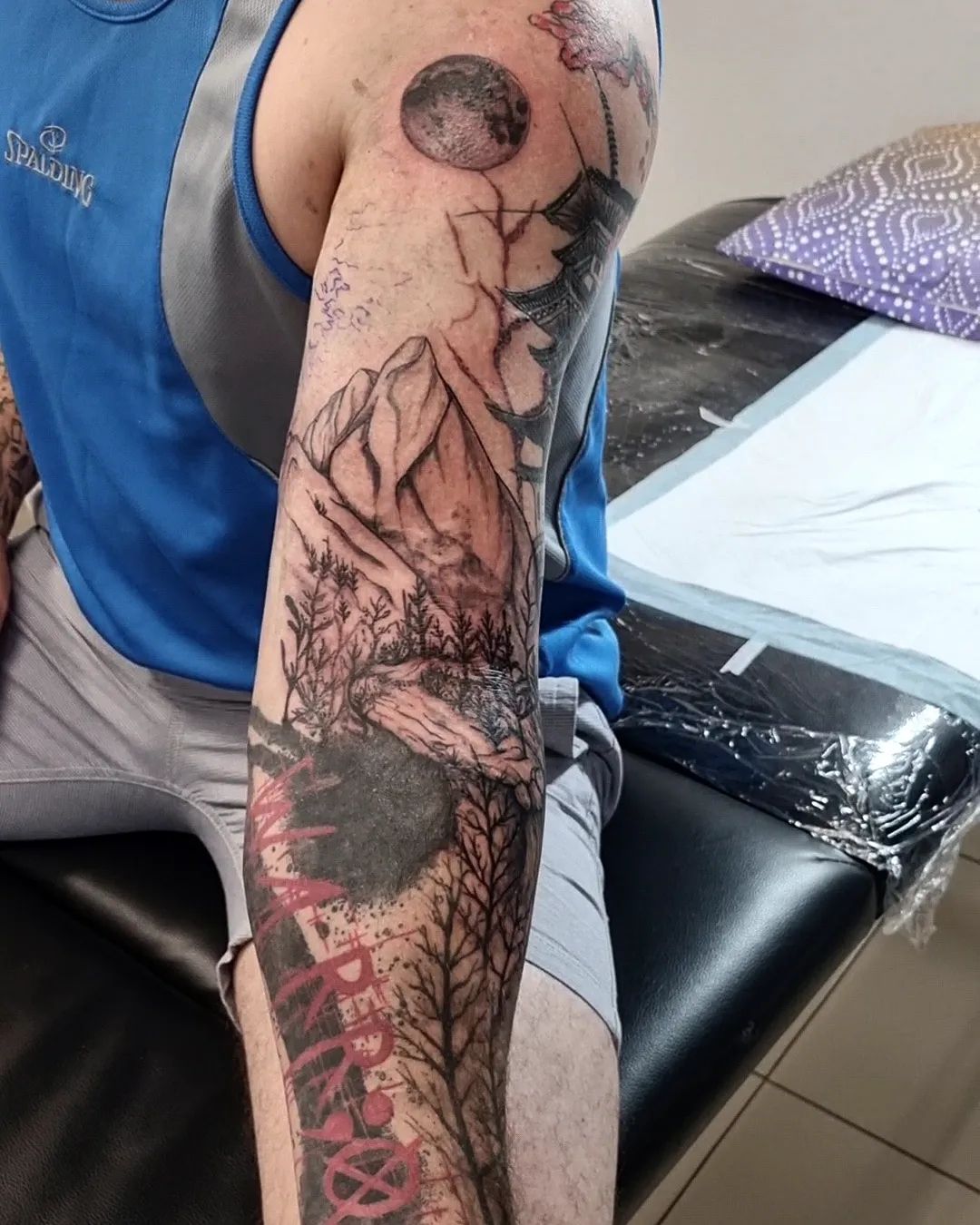  Mountain Sleeve Tattoo Design