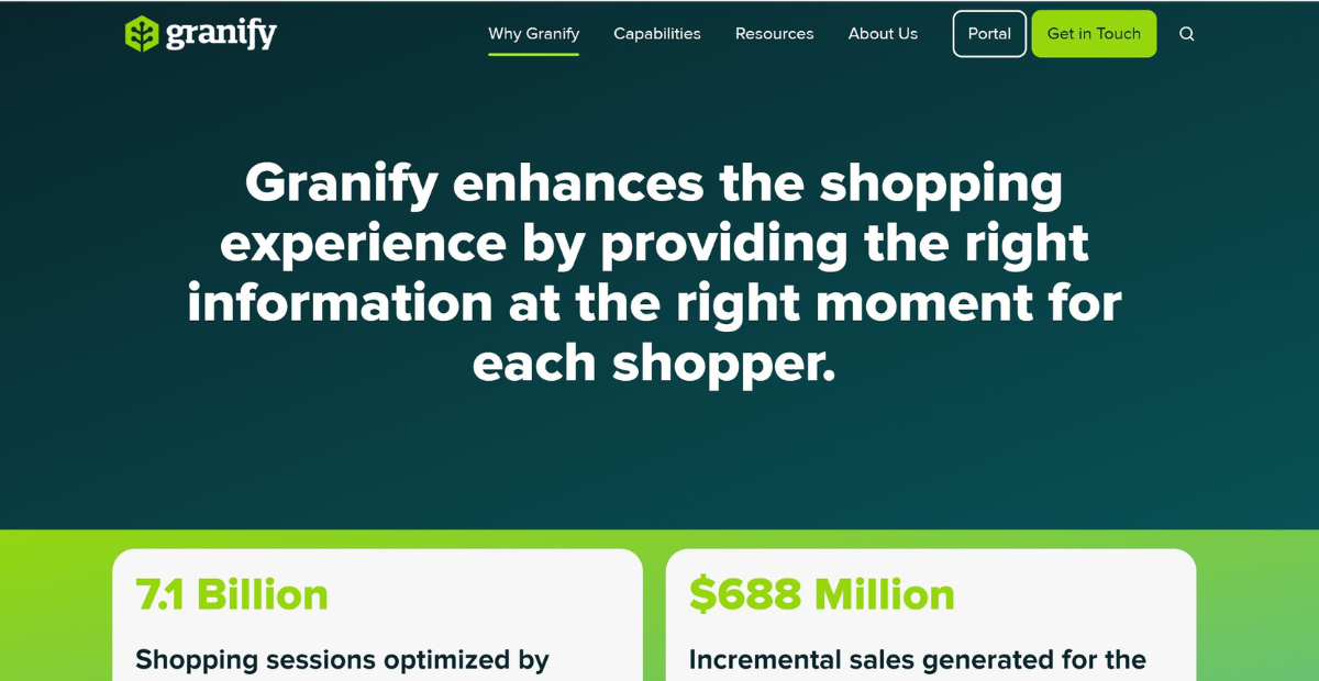 e-commerce AI tools |  Enhance your shopping experience with Granify