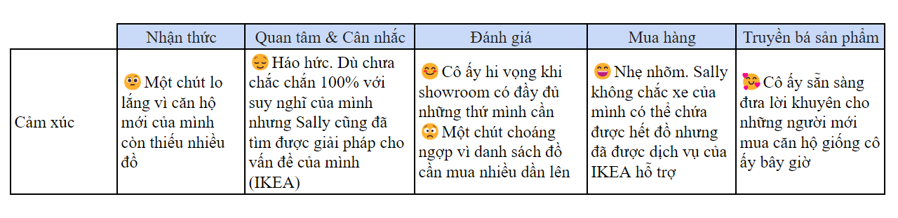 Cảm xúc của khách hàng trong customner journey map