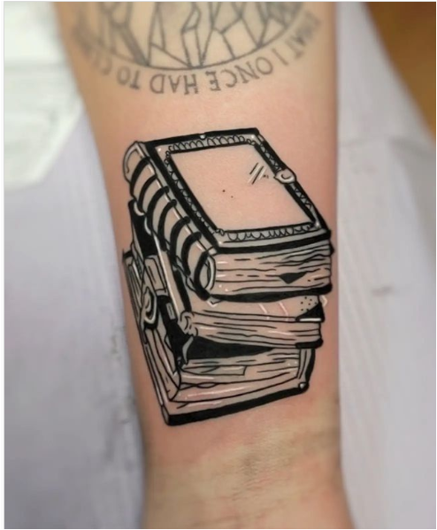 Books Tattoo Design