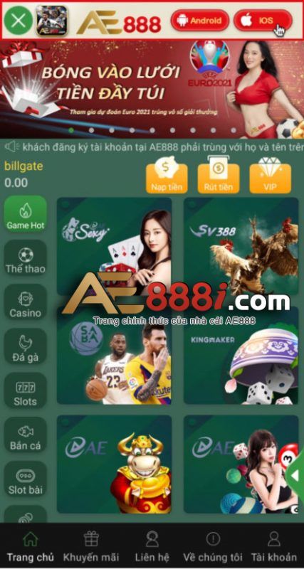 Hướng dẫn <span class='marker'>phương pháp</span> <span class='marker'>chuyên chở</span> App AE888 AE3888 mới nhất 2021 12 tai app nha cai ae888