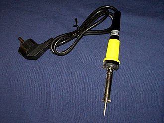 An electric soldering iron