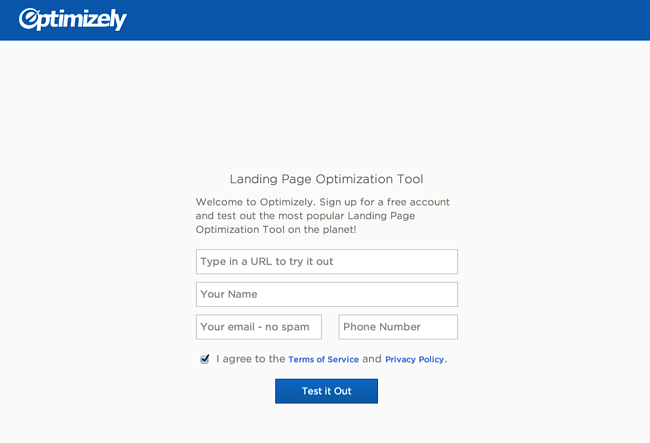 A Simple, Yet Effective Example of a Good Landing Page