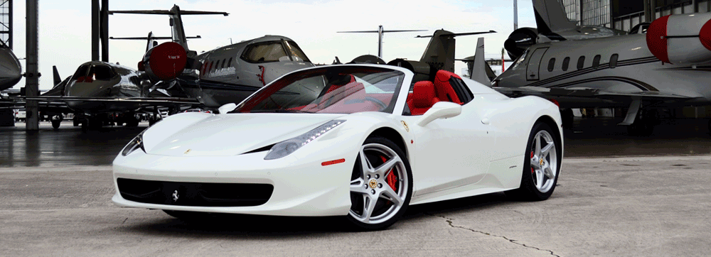 Ferrari 458 Spider side view