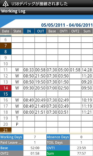 Working Log apk