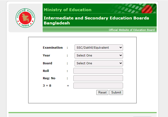 Dhaka Board SSC Result 2024