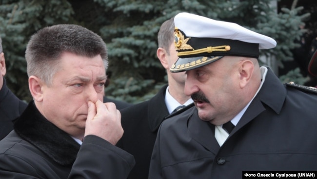 Севастополь, 2013 рік. Юрій Ільїн (праворуч) – адмірал ВМС України