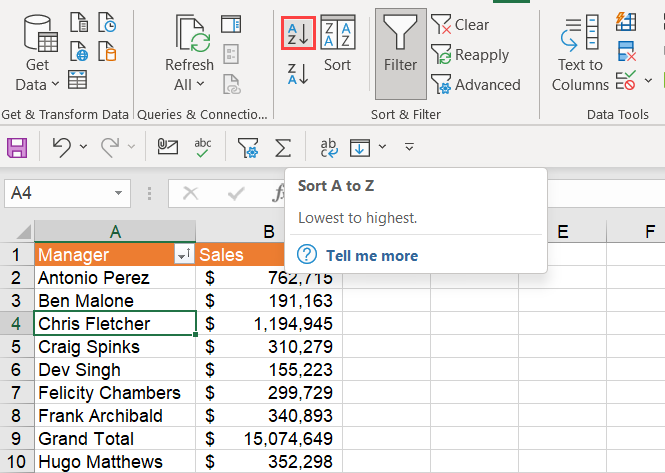 How to Custom Sort Excel Data Using Custom Lists?