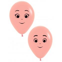Globos con cara hombre y mujer 12&quot;-30cm en globos para decoración.