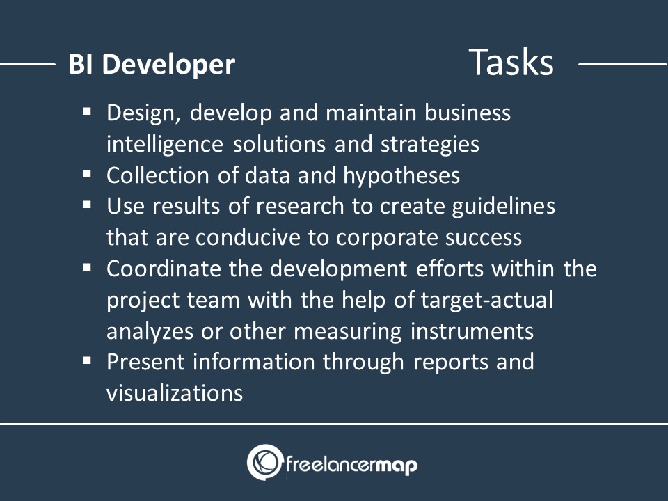 Tasks of a Business Intelligence Developer