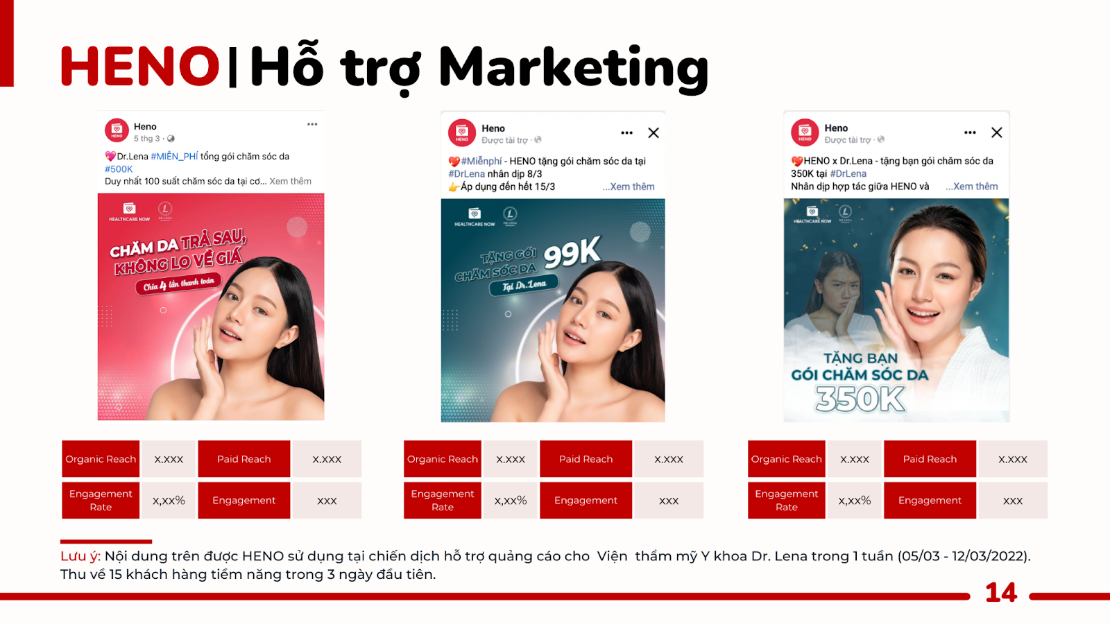 HENO hỗ trợ marketing cho đối tác