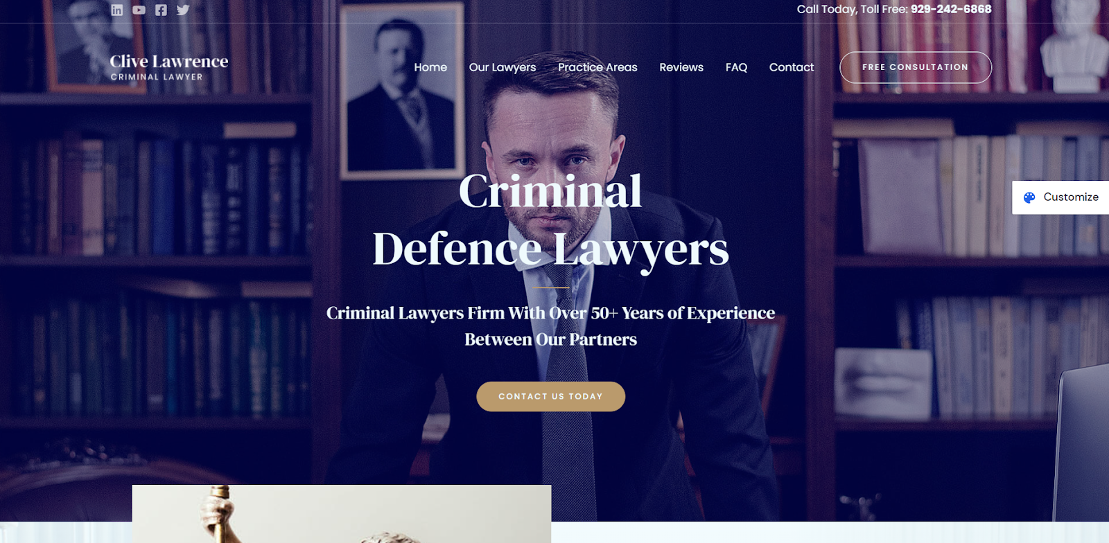 A criminal defense lawyer website