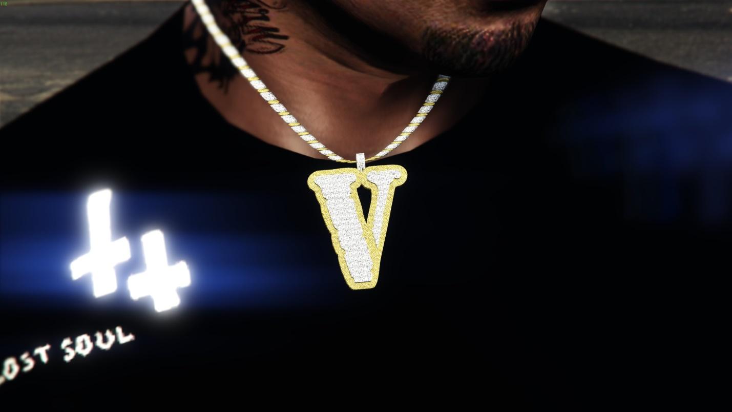 Vlone Chain + Vlone 999 #LLjuiceWrld Shirt - GTA5-Mods.com
