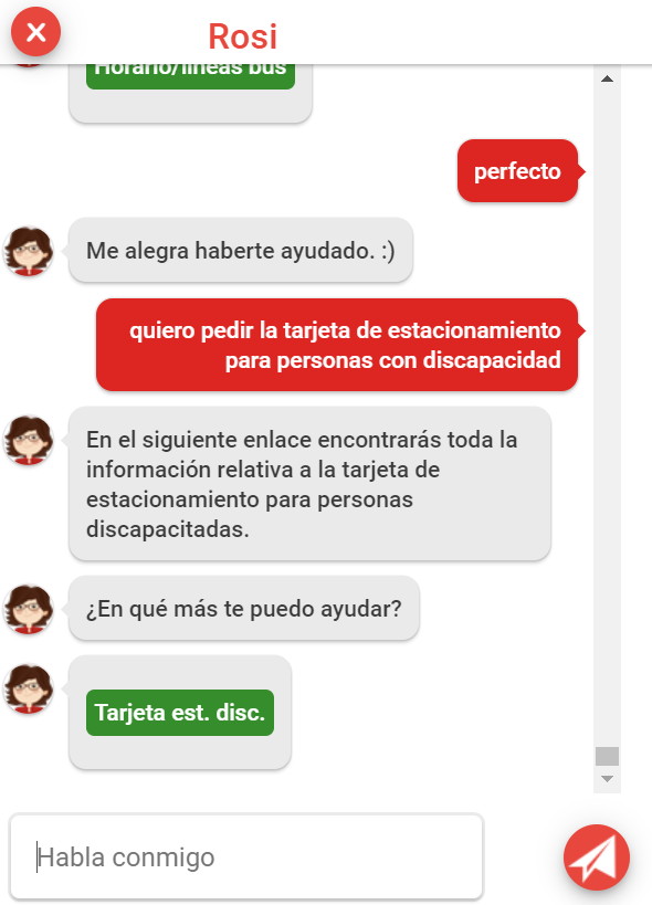 Rosi, chatbot de atención ciudadana del Ayuntamiento de Murcia que lidera los estándares de actualmente existentes 6